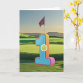 Golf. Hole-in-one. Kaart (Gele Bloem)