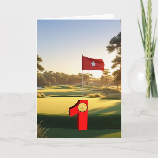 Golf. Hole-in-one. Kaart (Voorkant)