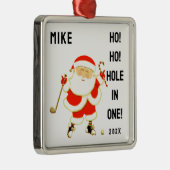 Golf Hole-in-one Keepomwille Metalen Ornament (Rechts)