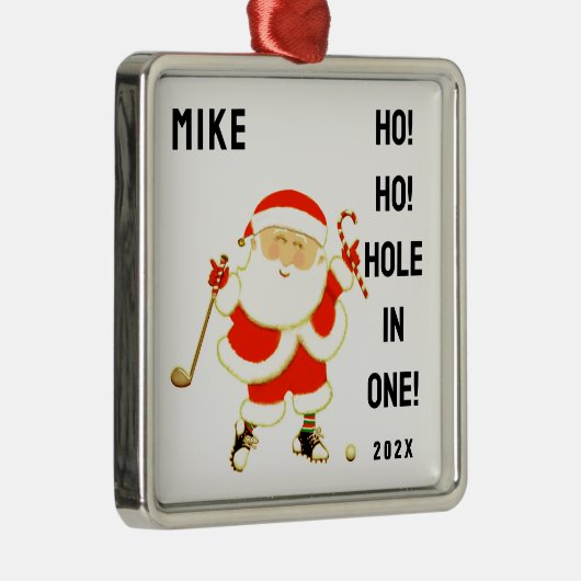 Golf Hole-in-one Keepomwille Metalen Ornament (Rechts)