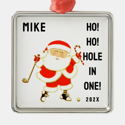 Golf Hole-in-one Keepomwille Metalen Ornament (Voorkant)