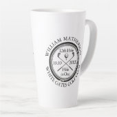 Golf Hole in One Klassiek Aangepast Latte Mok (Rechterhoek)