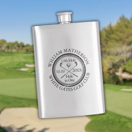 Golf Hole in One Klassieke Gepersonaliseerde Flacon