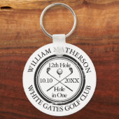 Golf Hole-in-One Klassieker Aangepast Sleutelhanger (Voorkant)