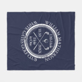 Golf Hole in One Koningsblauw Persoonlijk Fleece Deken (Voorkant (Horizontaal))