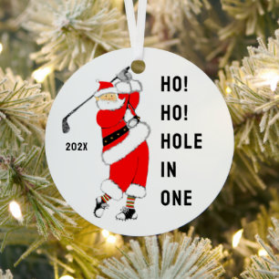 Golf Hole-in-one Metalen Ornament