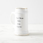 Golf Hole in One Personalized Stein Bierpul (Voorkant links)