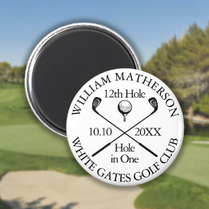 Golf Hole In One Persoonlijk Modern Magneet