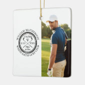 Golf Hole-in-One Persoonlijke Foto Golfer  Keramisch Ornament (Links)