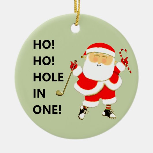 Golf Hole-in-one Verzamelaarsobject Keramisch Ornament (Voorkant)