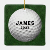 Golf Hole-in-one-verzamelobject. Keramisch Ornament (Achterkant)