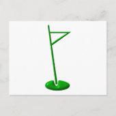 Golf Hole Marker Briefkaart (Voorkant)