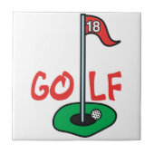 Golf Hole Tegeltje (Voorkant)