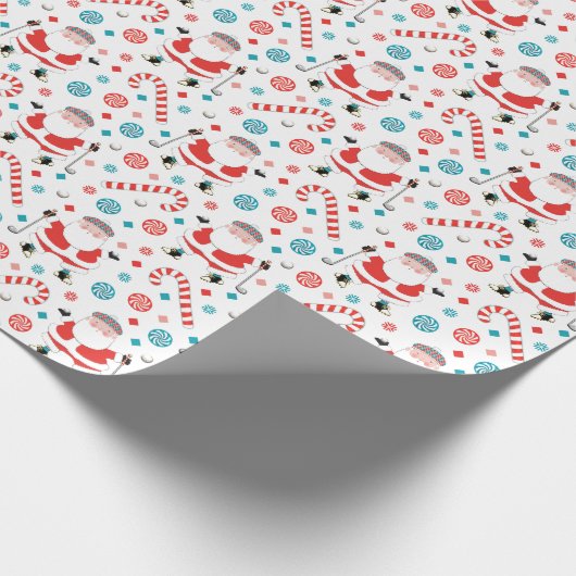 Golf Holiday Gift Cadeaupapier (Hoek)