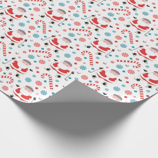 Golf Holiday Gift Cadeaupapier (Hoek)