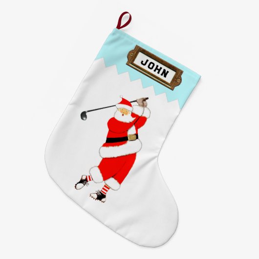 Golf Holiday Gift Grote Kerstsok (Voorkant (Hangend))