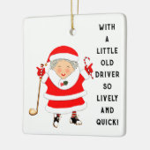 Golf Holiday Gift Keramisch Ornament (Links)