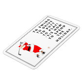 Golf Holiday Gift Magnet Magneet (Linkerzijde)