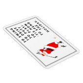 Golf Holiday Gift Magnet Magneet (Rechterzijde)