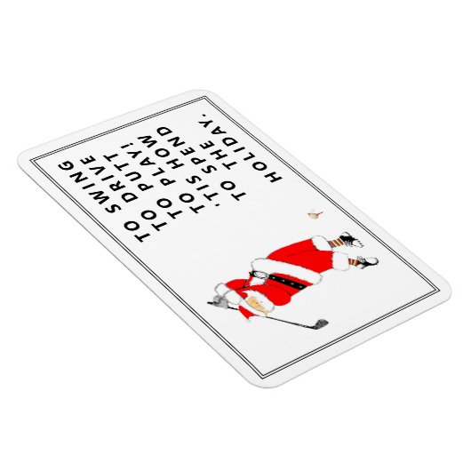 Golf Holiday Gift Magnet Magneet (Rechterzijde)