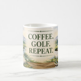 Golf Home Décor Collectie | Premium Watercolor Koffiemok