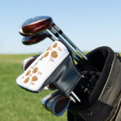 Golf Hoofd Hoesje Witte Pizza Golfheadcover (Insitu)
