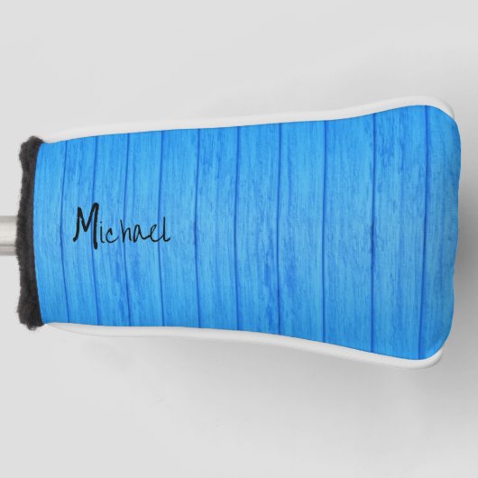 Golf Hoofdhoes Blauw Golfheadcover (Voorkant)