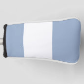 Golf Hoofdhoes Blauw & Wit Gestreept Golfheadcover (Voorkant)