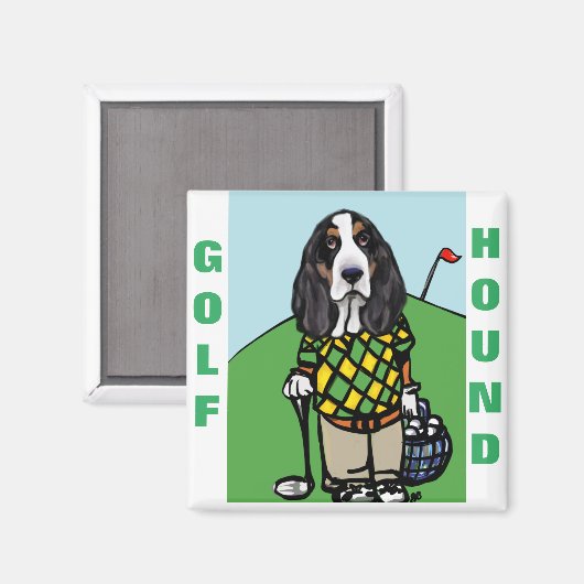 GOLF HOUND MAGNEET (Voorkant / Achterkant)