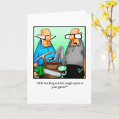 Golf Humor Birthday Wenskaart Kaart (Gele Bloem)