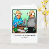 Golf Humor Birthday Wenskaart Kaart (Gele Bloem)