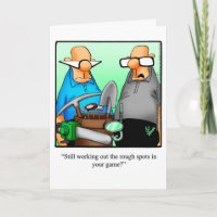 Golf Humor Birthday Wenskaart