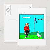 Golf Humor Briefkaart (Voorkant / Achterkant)
