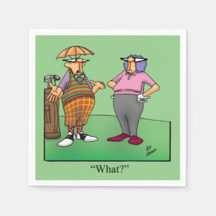 Golf Humor Cocktail Party Napkins Servet