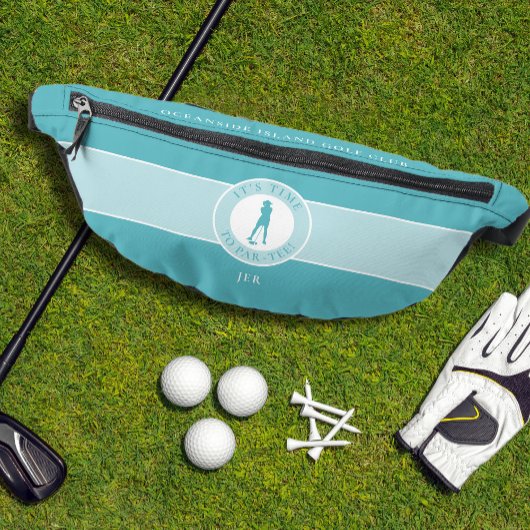 Golf Humor Funny Par T-shirt Golfer Vrouw Blauwgro Heuptasje