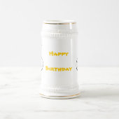 Golf Humor Happy Birthday Beer Stein Bierpul (Center)