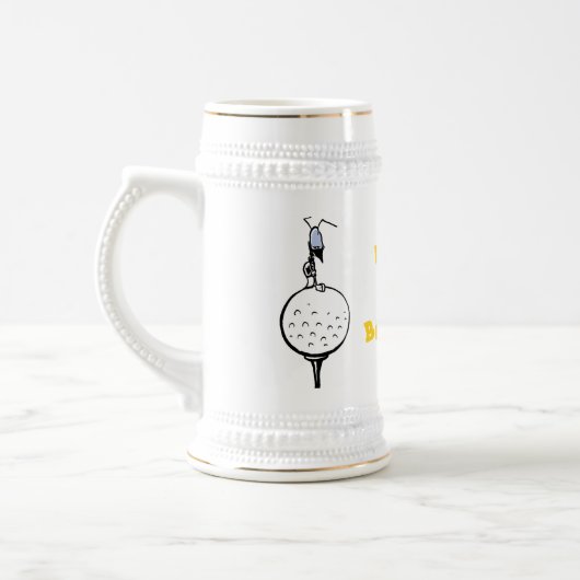Golf Humor Happy Birthday Beer Stein Bierpul (Links)