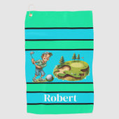 Golf Humor in ontwerp Golfhanddoek (Voorkant)