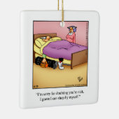Golf Humor Kerstversiering Keramisch Ornament (Rechts)