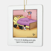 Golf Humor Kerstversiering Keramisch Ornament (Links)