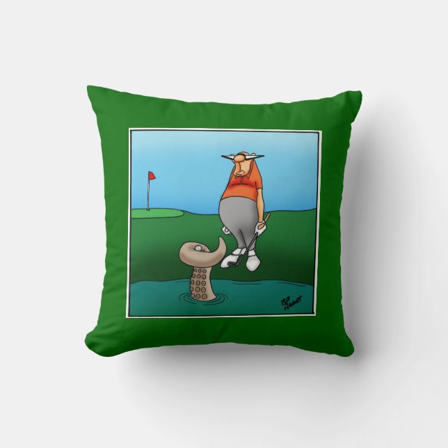 Golf Humor kussen cadeau (Voorkant)