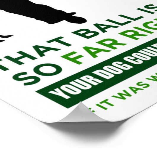 Golf Humor Print (Hoek)