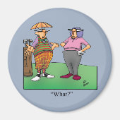 Golf Humor ronde magneet (Voorkant)