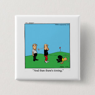 Golf Humor Square Button