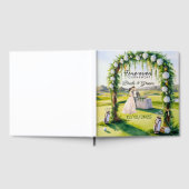 GOLF Huwelijk Bruid en Bruidegom Golfer Golfballen Gastenboek (Volledig)