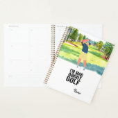 Golf Ik ben gek op golf grappige quotes voor golfe Planner (Display)