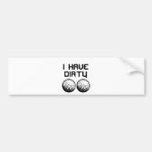 Golf - Ik heb vuile ballen Bumpersticker (Voorkant)