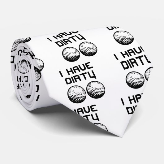 Golf - Ik heb vuile ballen Stropdas (Opgerold)