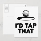 Golf, ik zou dat aanraken briefkaart (Voorkant / Achterkant)