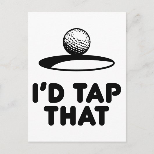 Golf, ik zou dat aanraken briefkaart (Voorkant)